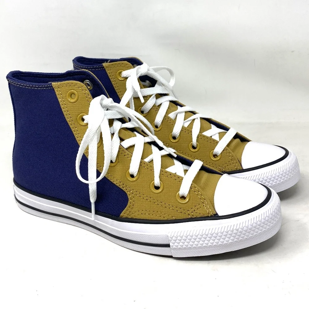 Converse Chuck Taylor High Casual Sneakers Women Shoes Navy Dune Canvas A04535F_2